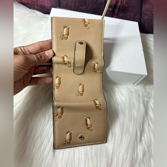 COACH Natural Small Trifold Wallet - Picture 8 of 8